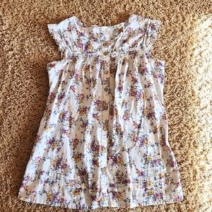 Floral tank top button up by Mine womans size medium
